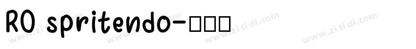 RO spritendo字体转换